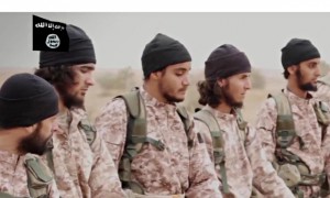 An image grab taken from the Isis propaganda video