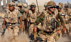 British soldiers from B Company, 2 Mercian on an operation in Malgir, Helmand.
