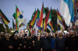 Israeli-Druze-protest-syria-Sweida-AFP