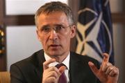 NATO Secretary General Jens Stoltenberg, speaks during a media roundtable discussion at Resolute Support headquarters in Kabul, Afghanistan, Wednesday, March 16, 2016. NATOs Secretary General Jens Stoltenberg has welcomed Russias decision to withdraw most of its fighting forces from Syria as a contribution to efforts to reduce military tensions and find a peaceful solution to the Syrian conflict. (AP Photo/Rahmat Gul)